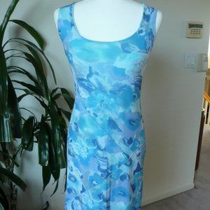Anthropologie - Weston Wear Light Blue Floral Tank Dress, Sz S